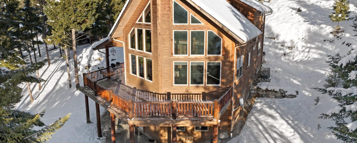 Winter Montana Cabin