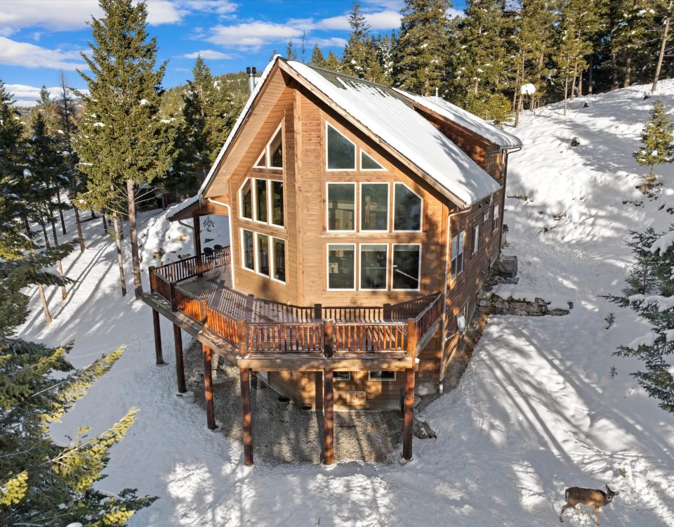 Winter Montana Cabin